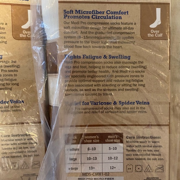 3 Pair Medi Pro Fatigue Fighter Over the Calf Socks size L - Picture 6 of 12